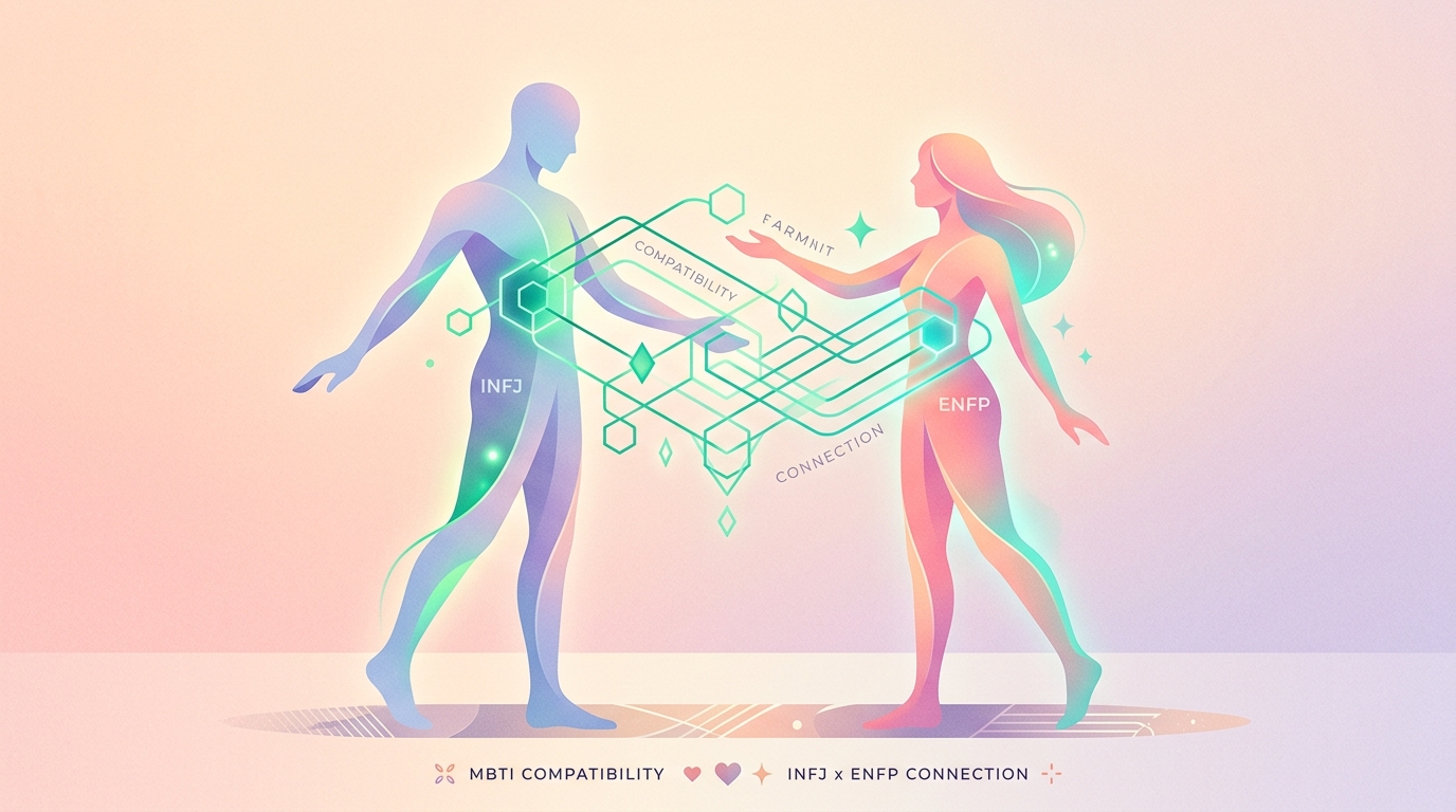MBTI Compatibility and Connection Illustration
